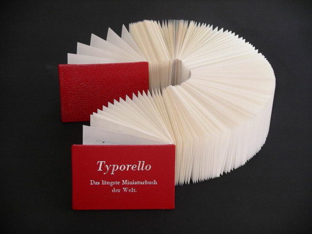 Typorello, l�ngstes Leporello der Welt